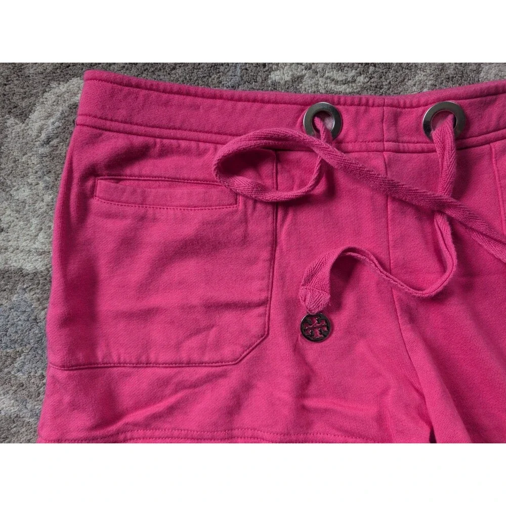 Tory Burch Terry Cloth Size M Shorts Beach Lounge Hot Pink Short Shorts